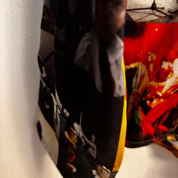 Unbreak.IT Italy Disco Silk  Blouse Button Down Multi Color Small NWT - Picture 9 of 13